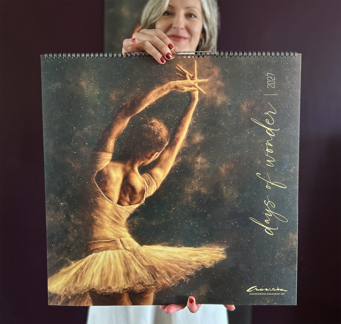 Artist Alexandrina Karadjova with "Days of Wonder" 2027