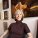 Artist Alexandrina Karadjova in her studio